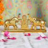 Golden Metal Kumkum Holder/Kumkum Box for Gifting, Pooja, Thali, Mandir, Home, Temple, Gifting Golden Kumkum Box with Laxmi Maa