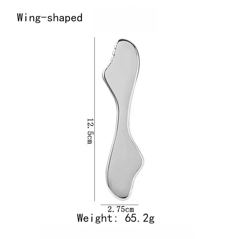 

304 Stainless Steel Metal Gua Sha Facial Tool Face Body Treatment Lymphatic Drainage, Facial Tension, Durable