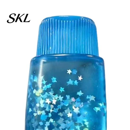 Toothpaste Tube Stress Reliever Clear Squeeze Toy, Relief Star Glitter Soft Toy Slow Rising Transparent Sensory Safe