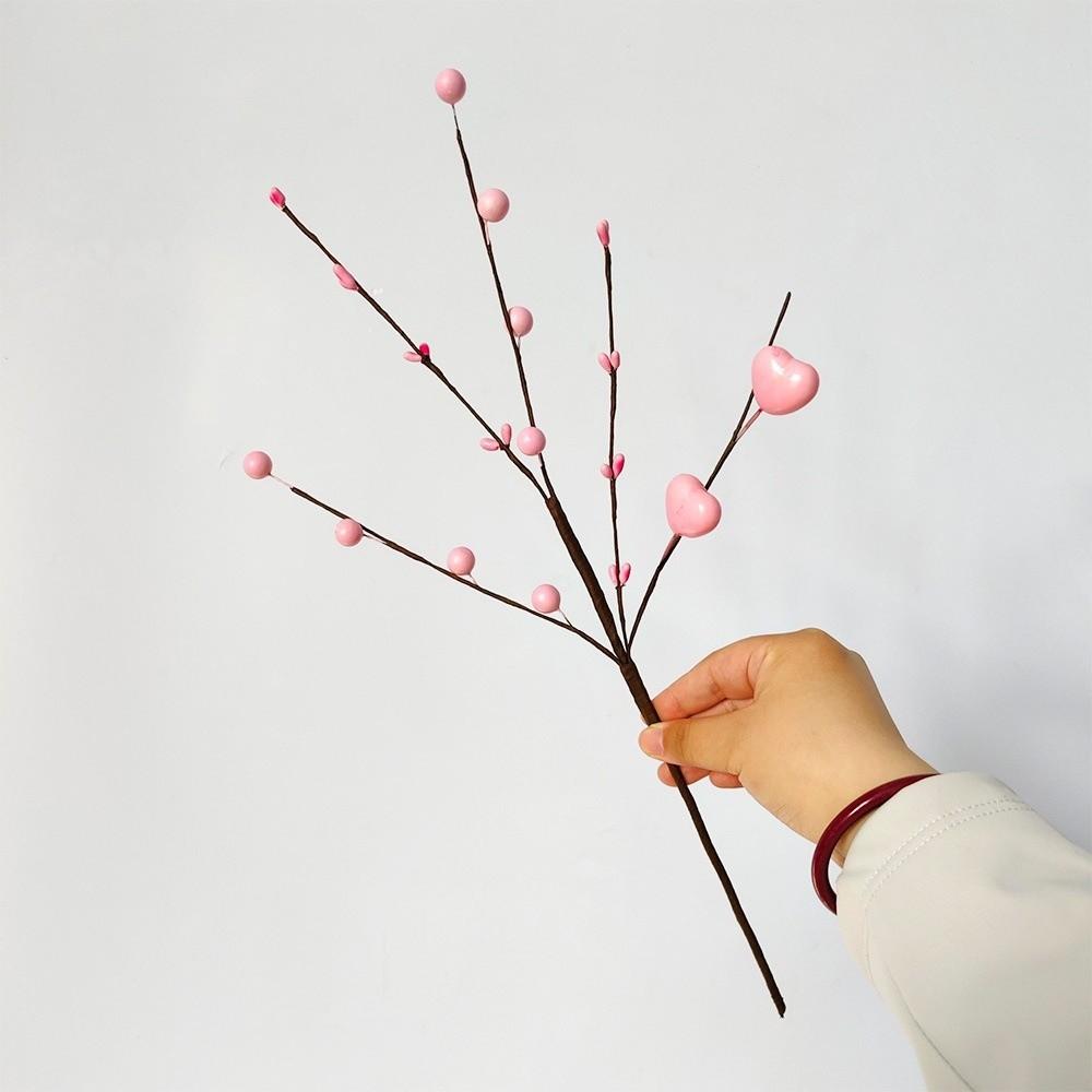 1pc Red and Pink Heart-shaped Flowers DIY Creative Bouquet  Anniversary Gift