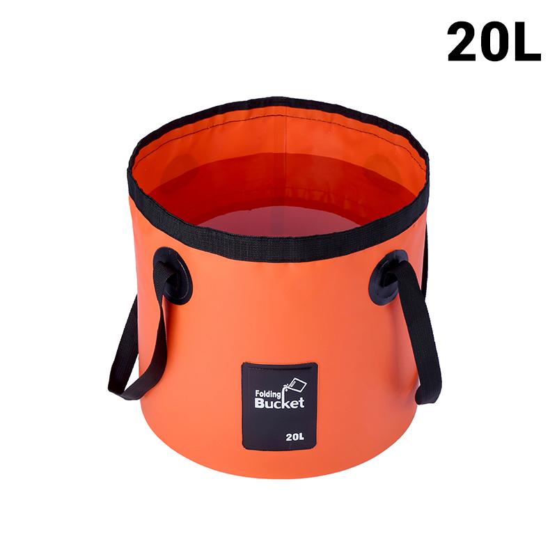 Portable Foldable Water Bucket Multifunctional Outdoor Camping Washing Bag Car Wash Bucket Collapsible Sink
