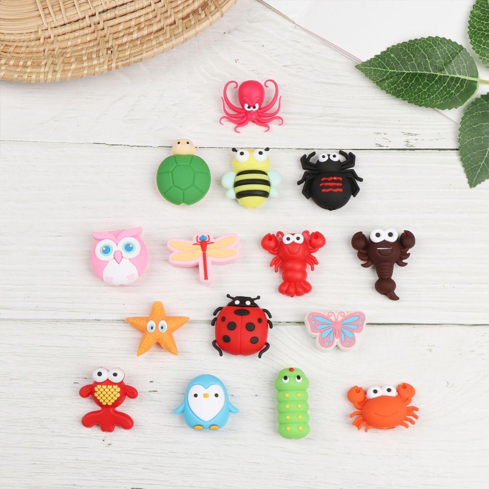 Cute Insect Shape Wired Earphone Cartoon Cable Protectors Wire Cord Protector Silicone Case Data Line Cover