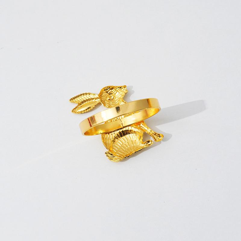 Easter Napkin Ring Rabbit Napkin Ring Wedding Hotel Restaurant Table Decoration Mouth Cloth Ring