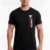 Zaibatsu Vertical TShirt Summer Casual Cotton Tee Oversized Streetwear Tops Vintage Graphic Print Loose Fit Short Sleeve