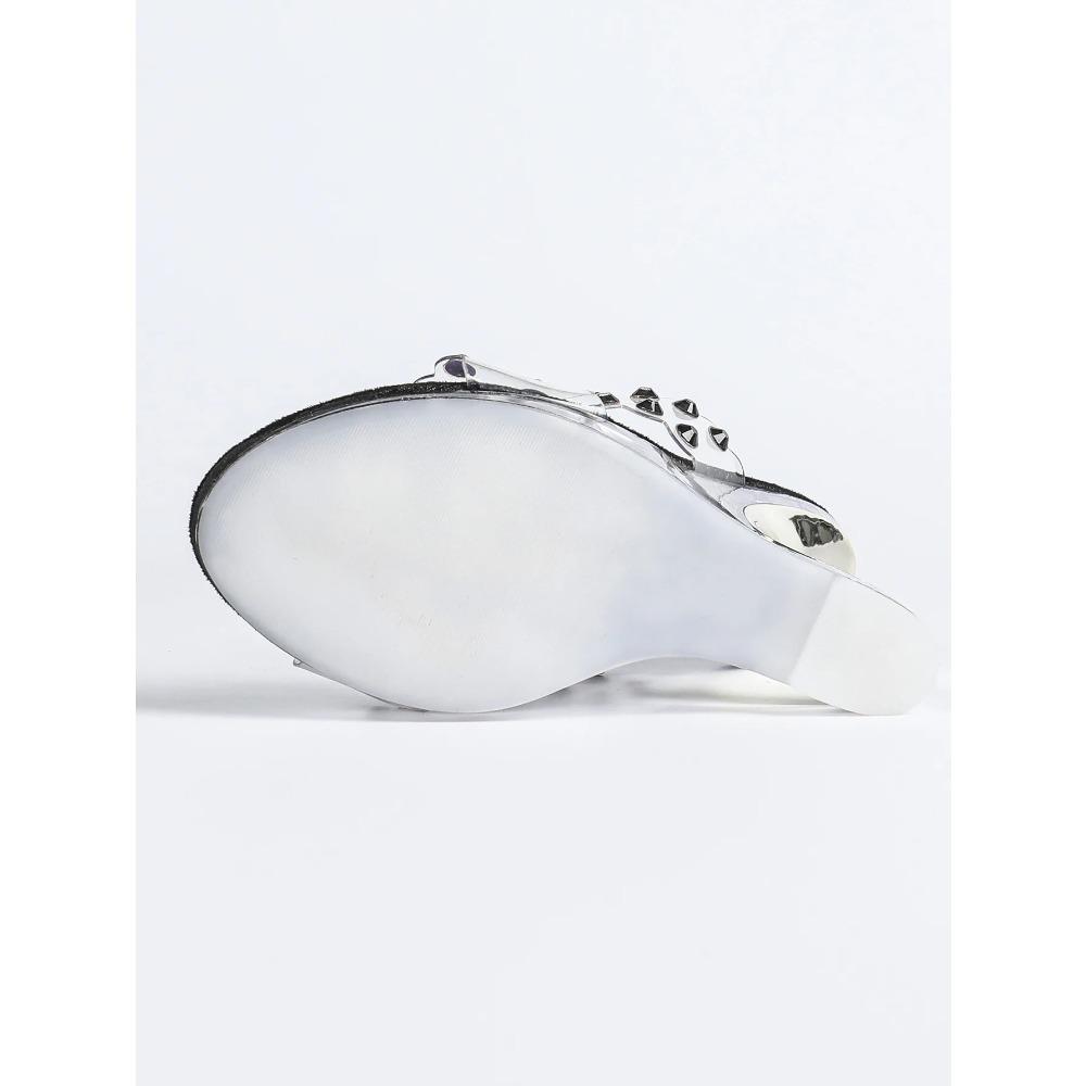 Special-shaped Wedge Heel Nightclub High Heels Trendy Car Model Women's Shoes Catwalk Pole Dance Shoes Crystal Sole LFD-9930-3