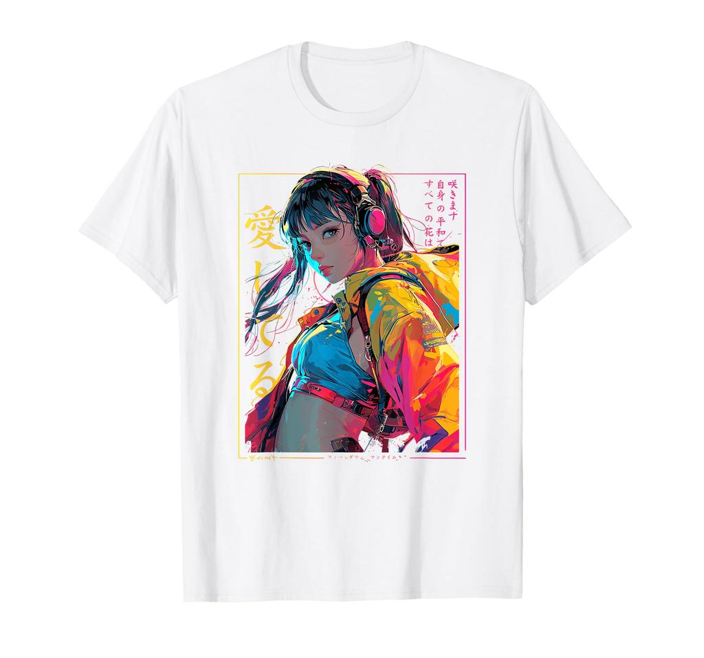 Cyberpunk Anime Girl T-shirt