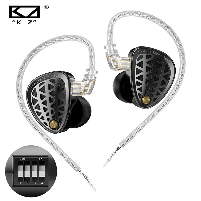 KZ Zenith High-End Tunable In-Ear Earphones Metal Headset Dynamic Driver lEMs Headphones