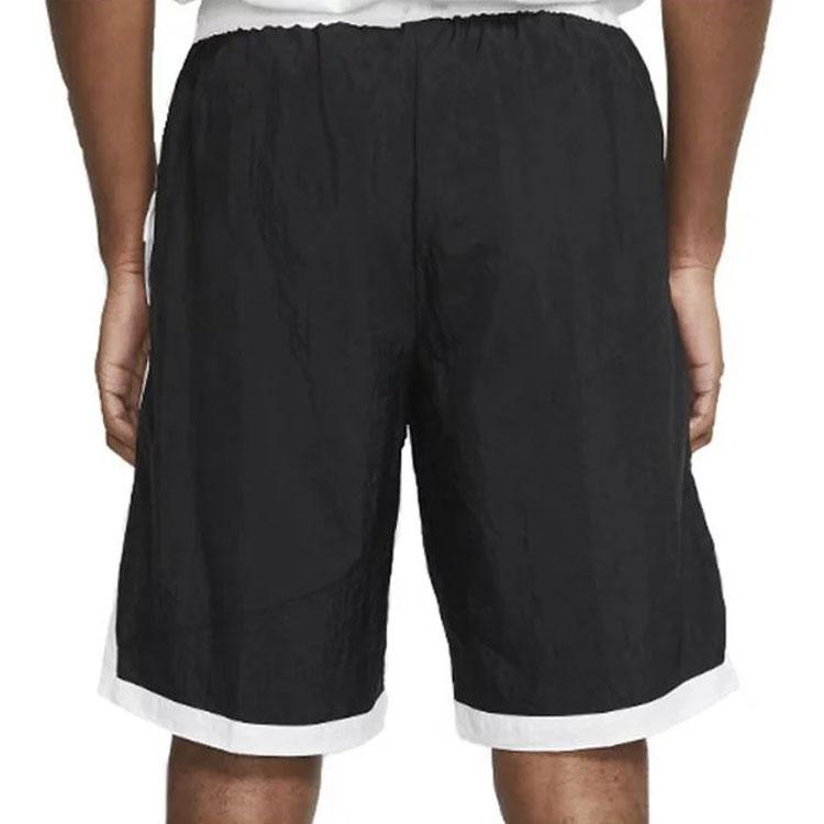 Nike Retro Large Logo Quick-Dry Casual Shorts Men Bottoms Black White AT3166-010