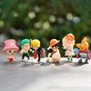 6Pcs/Set Mini One Piece Series Dolls Straw Hat Luffy Joba Small Action Figures