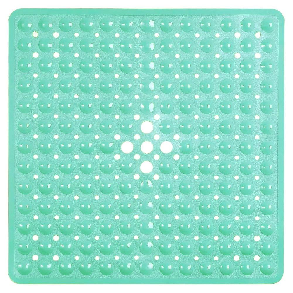 53x53cm Shower Mat Suction Cup PVC Anti Slip Bath Mat Square Shower Floor Pad Non Slip Safety Mat for Bathtub Bathroom Carpet