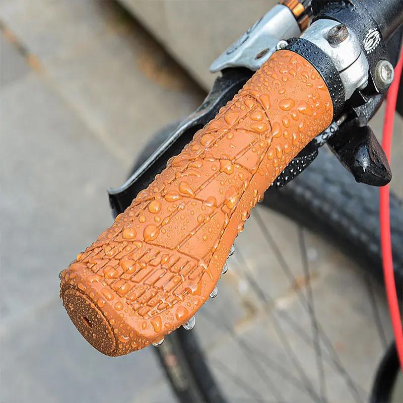 1pair Bicycle Handlebar Grip Rubber Bike HandleBar Cover Anti-Slip Shock Absorbing Lockable MTB Cuffs Cycling Accessories