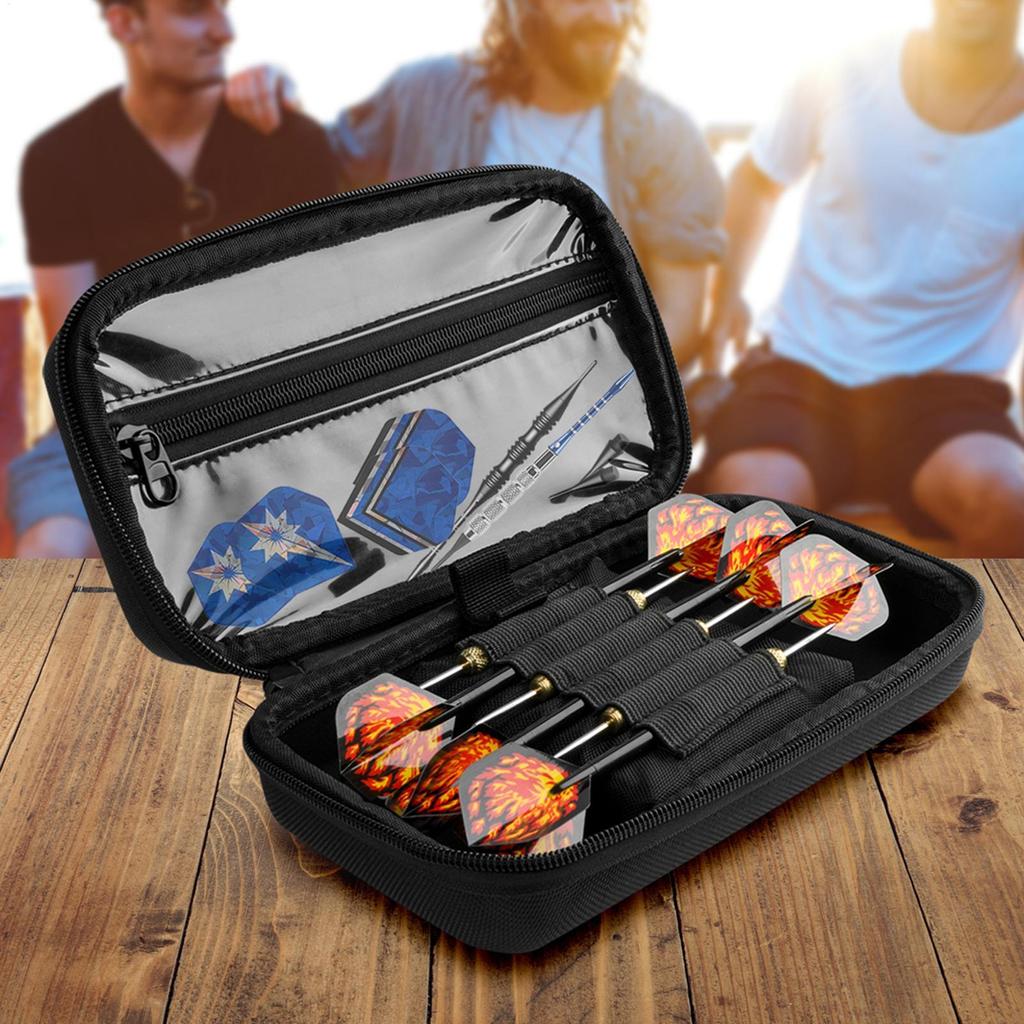 Dart Storage Holder Carrying Bag Darts Organizer with 6 Elastic Bands Multipurpose Dart Carrying Cases Darts Protective Case