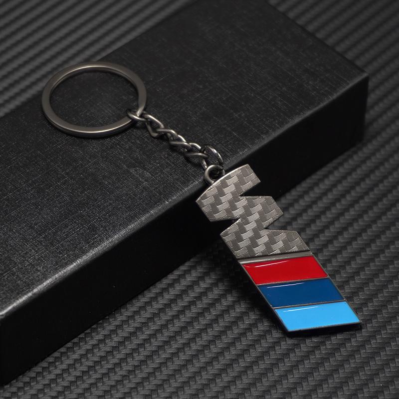 3D Metal Car Emblem Keychain Keyring Anti-Loss Pendant For BMW M Performance F20 F40 F22 F30 E90 F32 F06 F07 F46 E60 M5 Sticker cyhk37
