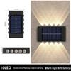 New Up and Down Solar Luminous Wall Lamp for Outdoor Courtyard and Garden Decor