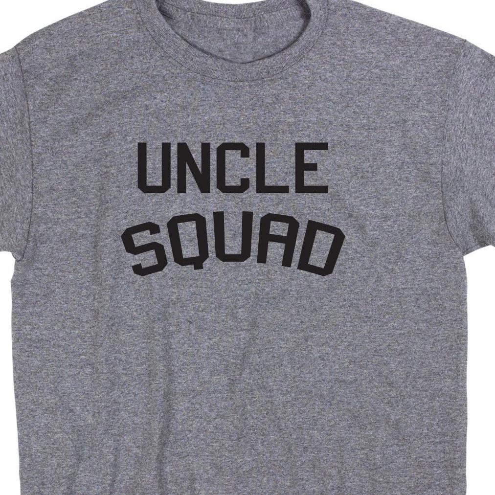 Uncle Squad T Shirt Tee Brother Nephew Niece Fun Baby Shower Funny Family Auntie 4XL