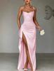 2026 Europäischer und Amerikanischer Sommer Neues Elegantes Promi-Stil Temperament Sexy Schlankes Langes Geschlitztes Kleid Langes Kleid