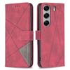 BINFEN COLOR For TECNO Camon 40 Pro 5G Phone Cases Wallet Stand Geometry Imprinted Leather Cover