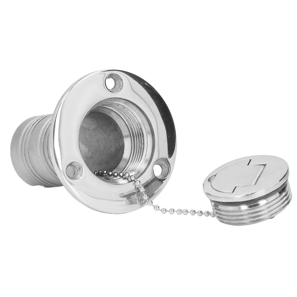 38mm Water Injection Port 316 Stainless Steel Boat Refueling Port Marine Filler AccessoriesFUEL