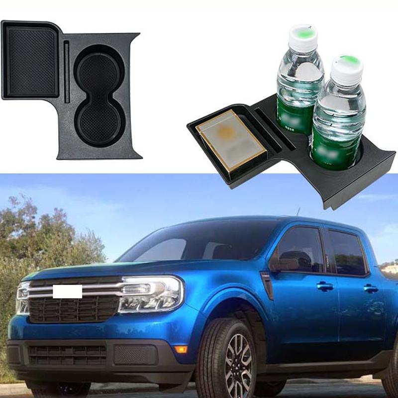 Front Seat Armrest Center Console Storage Box With Dual Cup Holders For Ford Maverick 2025-2025 LHD Storage Box