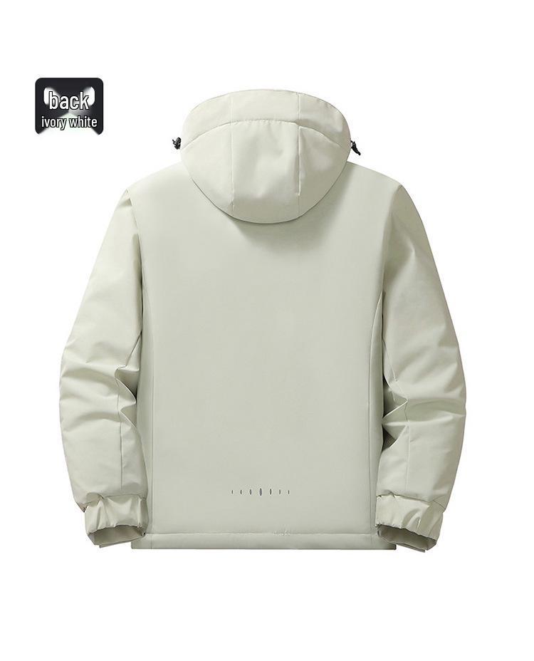 Men's Thickened Down Jacket: Windproof, Waterproof, Graphene-Enhanced, Warm Cotton Coat for Autumn and Winter