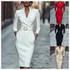 2025 Autumn Waist-Cinching French Style Long-Sleeve Dress