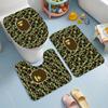 Fashion Brands (1) Flannel Toilet 3 Piece Set Soft Bathroom Toilet Seat Cover Non-Slip Bath Rug Home Bathroom Decor