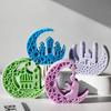 Moon Shape Epoxy Resin Mold Eid Series Reusable Silicone Molds for Crafting Jewelry Ornaments and Decoration Projects