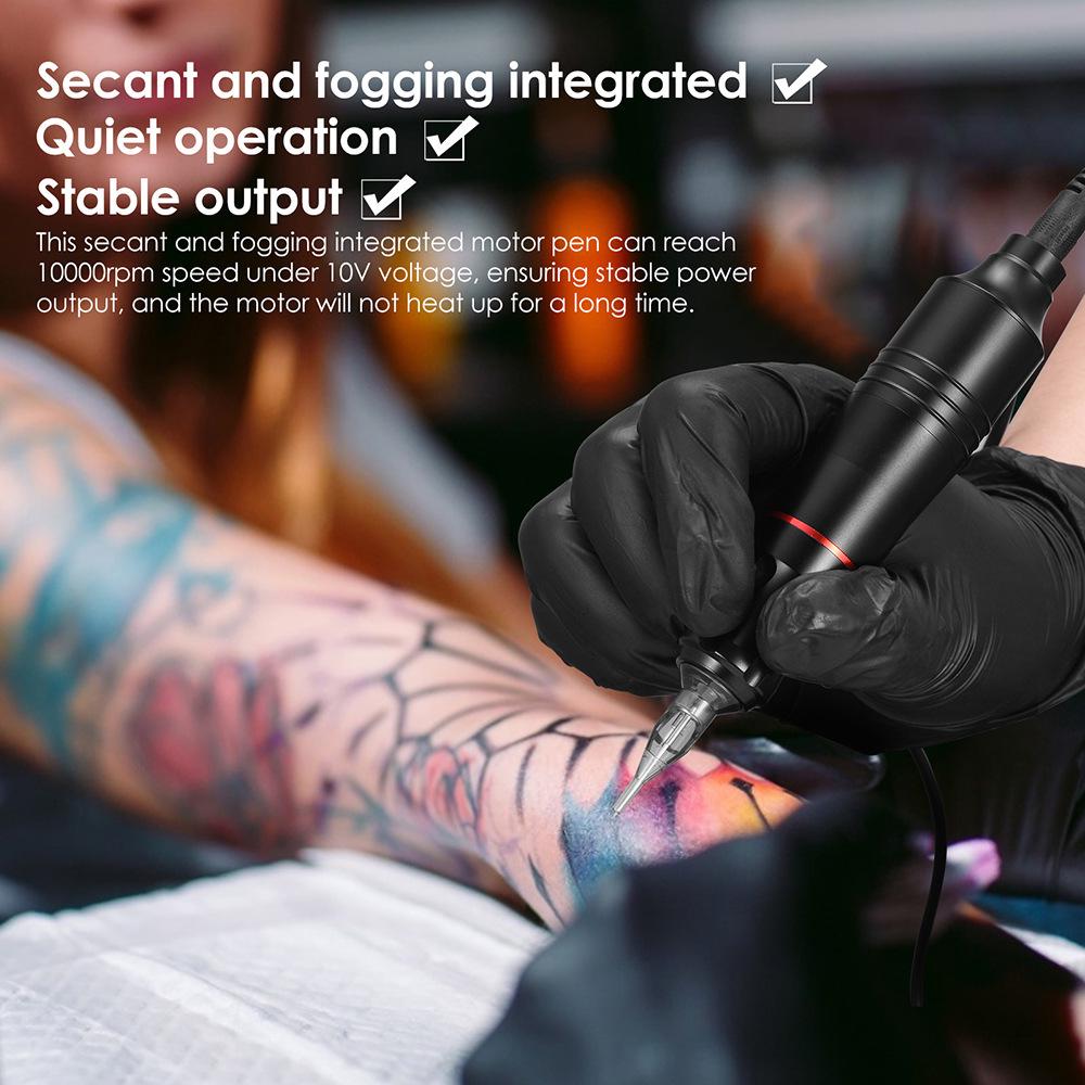 Best-Selling Beginner Tattoo Kit: Motorized Pen with Liner & Shader Equipment, Includes 20 Pigment Colors