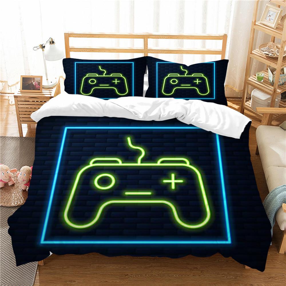 Bedding Set Bedclothes Home Decor 3D Gamer Printing Duvet Cover Polyester Soft Quilt Covers Student Dormitory Bed