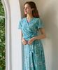 Bonide Mesh Cool Wrap Dress Flower Berry Mint