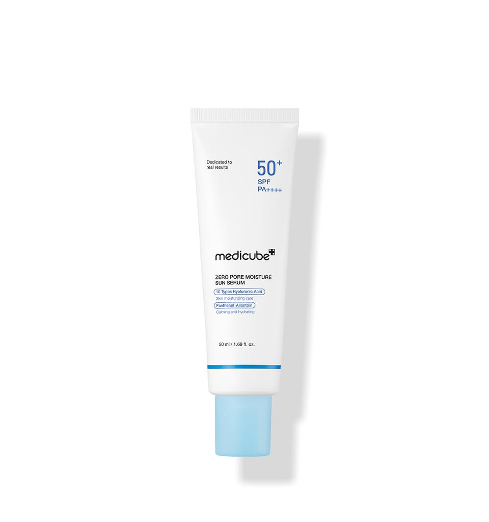 Medicube Zero Pore Moisture Sun Serum Korean Sunscreen SPF50+ PA++++ Hydrating Pore Care