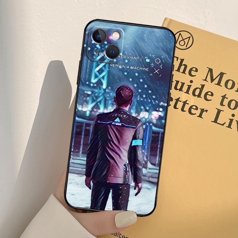 Detroit Become Human Handyhülle Für iPhone 16 15 14 Pro Max Plus 11 12 13 Pro Max XS 6 12 13 Mini Hülle Schale