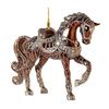White Horse Acrylic Car Charm Christmas-Themed Ornament Car Rearview Mirror Decor Keychain Backpack Accessory