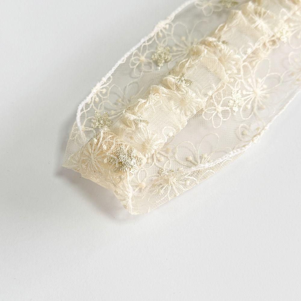Floral Pattern Embroidered Headband Lace Elastic Headband Fashion Yoga Headband  Women's Use