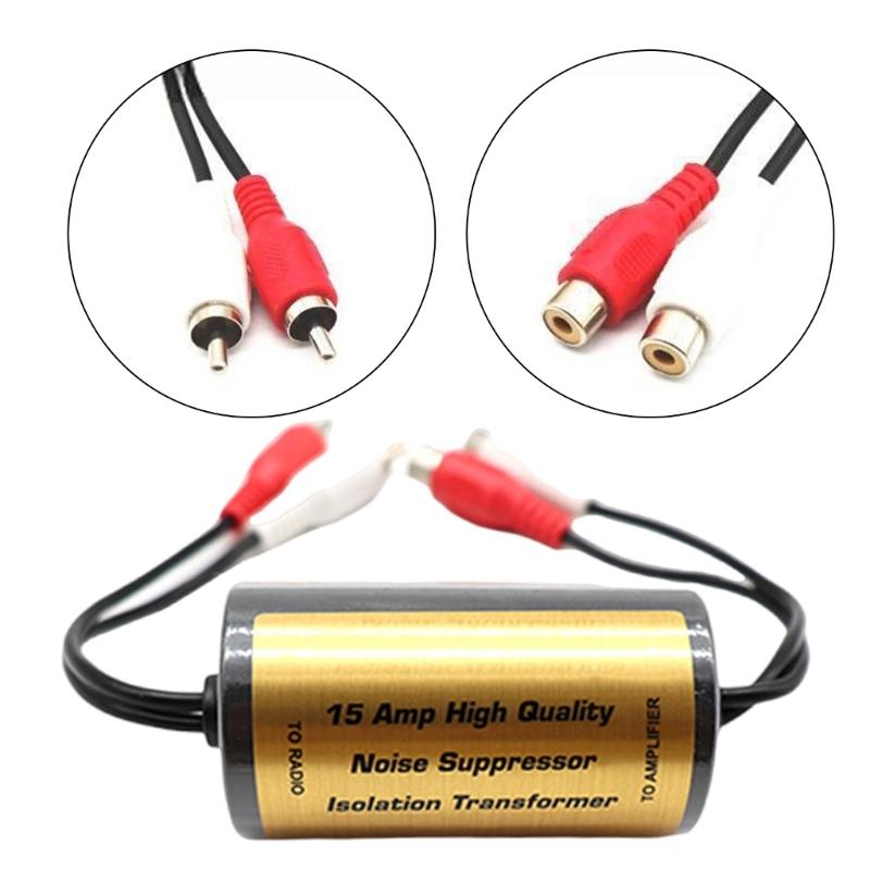 Ground Loops Noise Isolator Connector Noise Filter for Car and Home Using Noise Suppressor Reducer Alternator