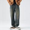 American High Street Scimitar Jeans Men's Spring Loose Casual Pants Old Wide-leg Pants