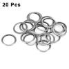 X AUTOHAUX Drain Washer, Drain Washer, M20, 11126-AA000, Subaru Compatible, Legacy, DL, Deluxe, Brat, Silver-Tone, Pack of 20