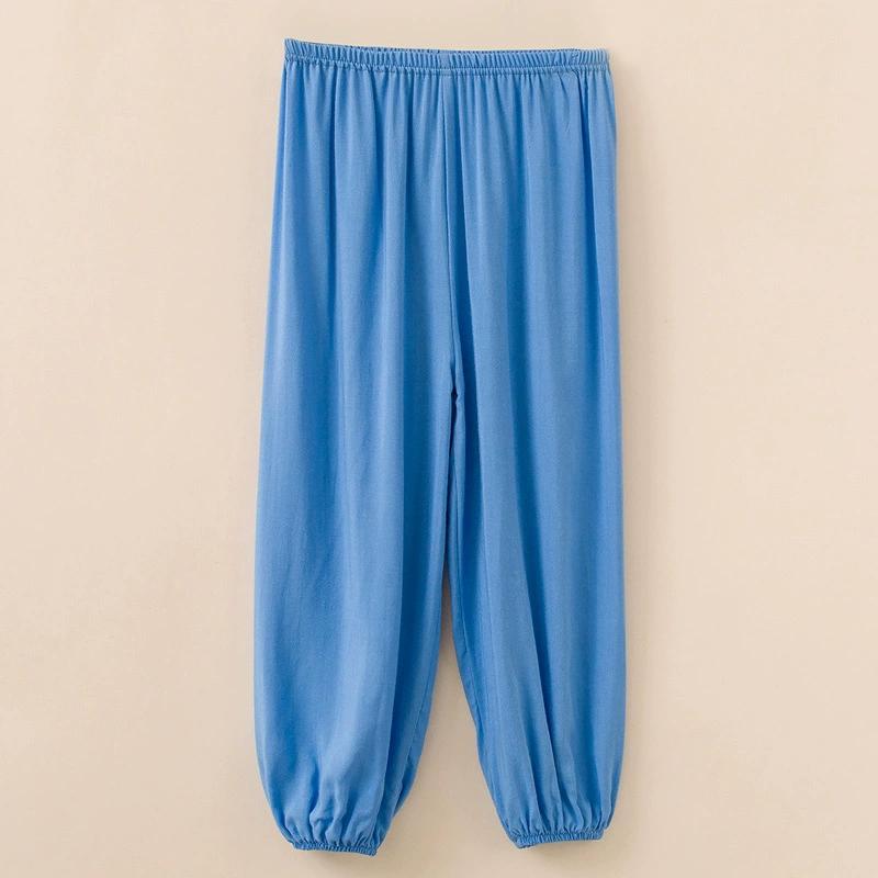 Children's Bloomers Boys and Girls Artificial Cotton Trousers Pajamas Mosquito Pants Performance Elastic Waist Trousers Spring and Summer