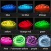 5M Car Environment El Wire LED USB Flexible Neon Interior Lights Car Decorative Accessories Dome Lights 6