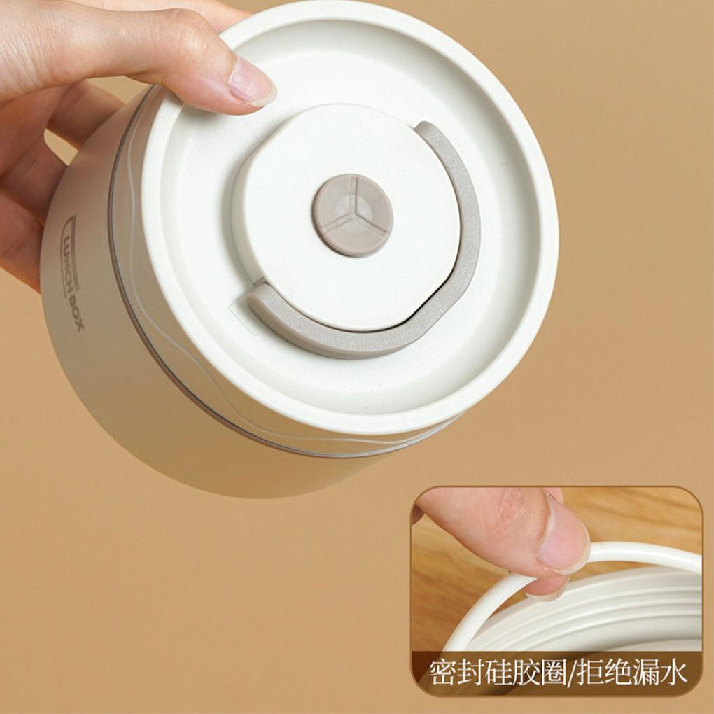 Double-layer Portable Lunch Box With Lid 304 Stainless Steel Inner Liner Insulated Lunch Box