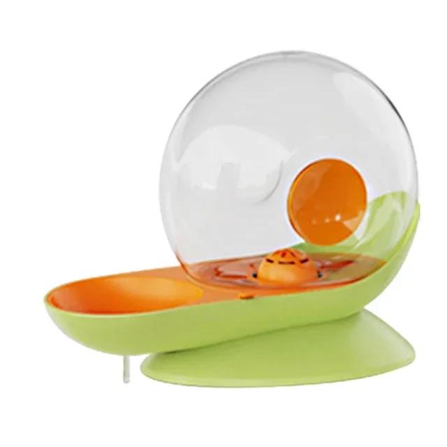 

Drinking Bowl Large Capacity Filter Kitten Drinker No Electricity Pet Accessories Cat Automatic Water Dispenser Dog Snail зелёный