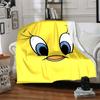 1pc Tweety Bird Looney Tunes Flannel Throw Blanket - Lightweight Soft Warm All-Season Blanket for Sofa, Bed, Travel, Camping  L1029123