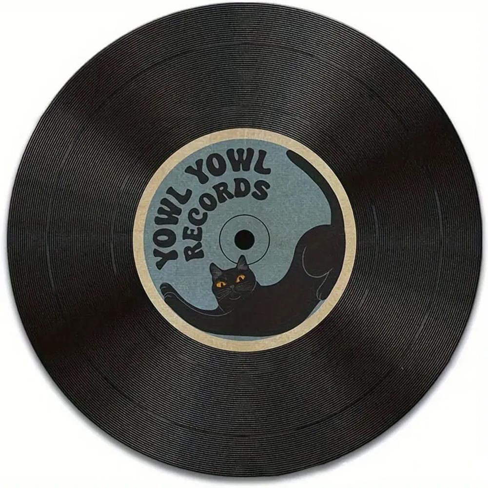 Vintage Inspired Mouse Pad Round Non-Slip Rubber Computer Mouse Mat Office Desk Accessories