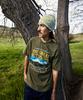 Peullukeu Achieve Great Graphic Short Sleeve T-Shirt Khaki Fst349