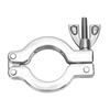 4 Sets KF25 304 Stainless Steel Vacuum Clamp and O Rings Wing Nut Quick Clamp for Vacuum System