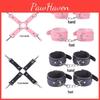 Handcuffs Set Restraint Bondage Footcuffs With Cross Buckle Adult Sm Toys For Couples