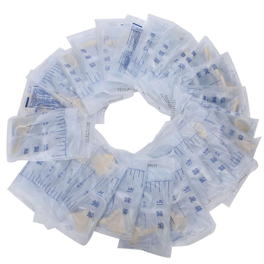 25pcs Male Disposable Drainage Bag Household Urine Collection Bag Healthy Care 1000ml