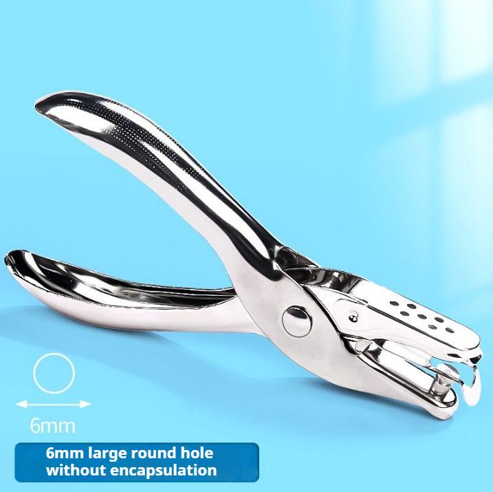 1 Pc Metal 1.5/6mm Pore Diameter Punch Pliers Single Hole Puncher Hand Paper Scrapbooking Punches 1-8 Pages Paper Hole Puncher
