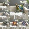 Elegant Swan And Bird Animal Prints Pillow Case Linen Pillow Case Sofa Home Decor Cushion Cover Cushion Cove