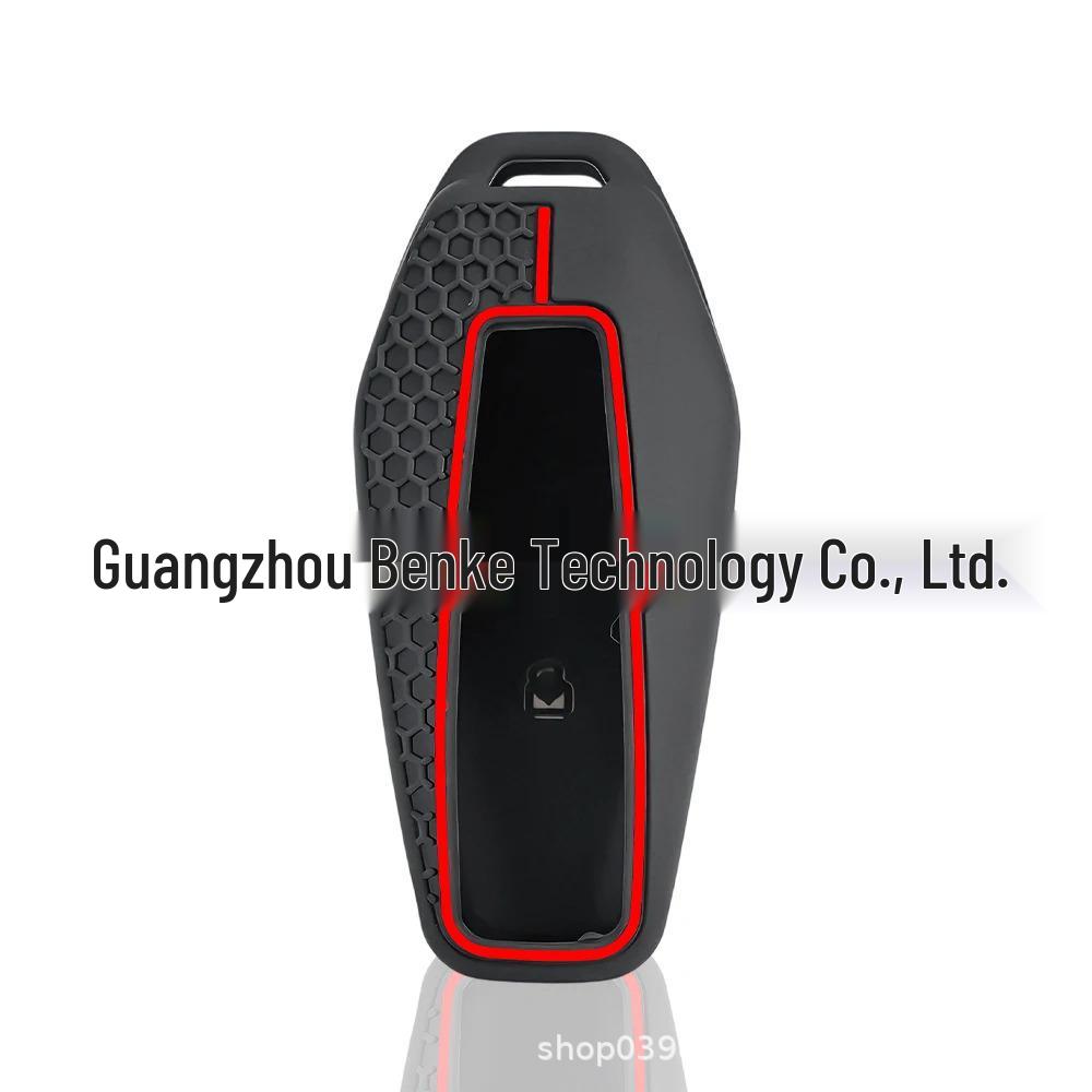 Chery ICAR03 3-Button Remote Key Silicone Cover with Honeycomb Texture